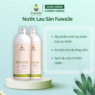  Nước lau nhà Fuwa3e sinh học đuổi muỗi kiến đậm đặc hương sả chanh hương quế 1000ml 