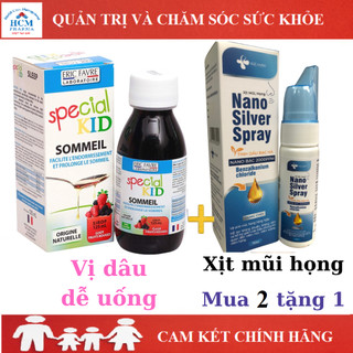 Siro giúp bé ngủ ngon SPECIAL KID SOMMEIL an giấc, giảm giật mình vị dâu nhập khẩu Pháp SPC09