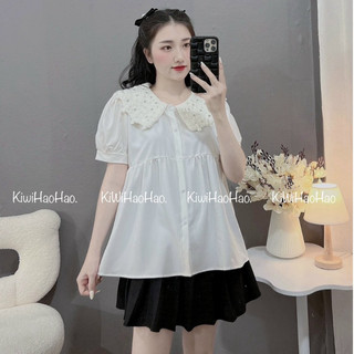Áo baby doll cổ đá cao cấp áo bầu
