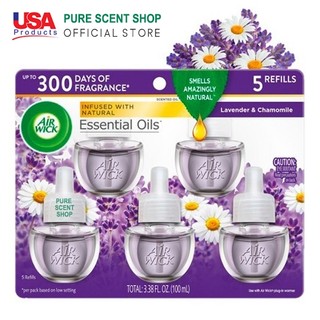 Tinh dầu Air wick cắm điện của Mỹ - combo 5 lọ 20ml