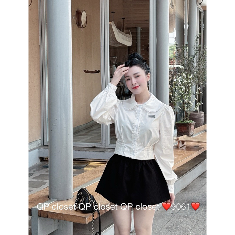 sơ mi miu miu cổ sen
