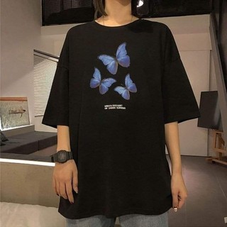 Áo Thun Cotton Unisex Form Rộng Áo phông cho nữ in hình