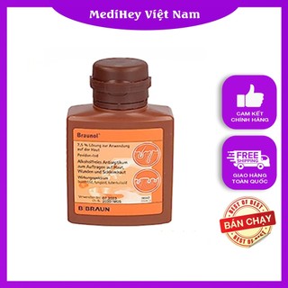 Dung dịch sát khuẩn da phẫu thuật Braunol 100ml