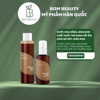 Nước hoa hồng or sữa dưỡng da Isntree Green Tea Fresh Toner Nuôi Dưỡng Phục Hồi Da Chiết Xuất Trà Xanh