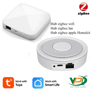Bộ trung tâm Zigbee Tuya cho nhà thông minh hub zigbee lan /zigbee wifi