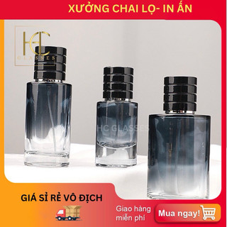 Vỏ chai lọ chiết nước hoa 30ml  50ml 100ml thủy tinh cao cấp dạng xịt phun sương, kiểu chai SGE