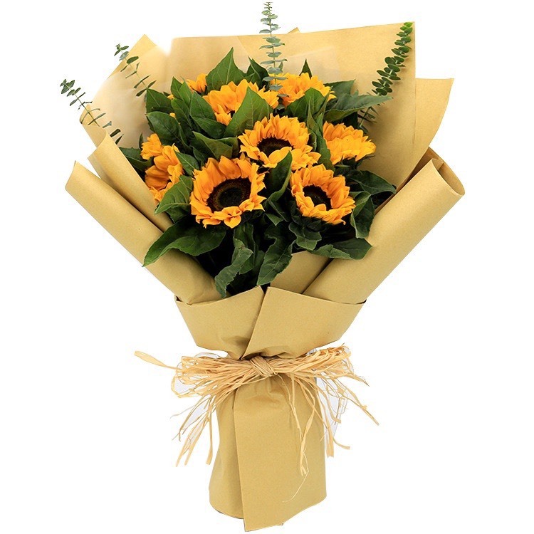 Giấy xi măng kraft, giấy chuẩn Nhật, 100 tờ, dai và dày, size 102x73cm, rập may, gói quà, bó hoa