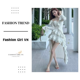 ĐẦM DÁNG NGẮN ĐUÔI TÔM PHỐI BÈO HỌA TIẾT MỚI LẠ, VÁY NỮ DỰ TIỆC CÓ TAY VÀ KHÔNG TAY THỜI TRANG MỚI
