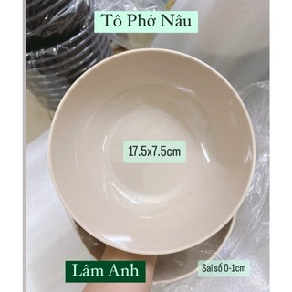 Tô phở nâu tròn, bát mì màu nâu sang trọng