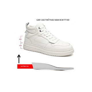 Giày tăng chiều cao nam 8 cm , tt180