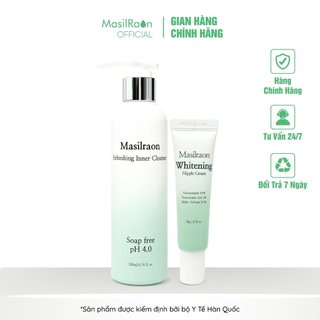 N29 - combo dung dịch vệ sinh inner cleanser + hồng nhũ hoa nipple cream masilraon