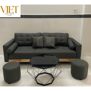 Bộ ghế dài sofa tay vịn phòng khách, sopha băng dài 1,9m