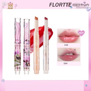  Son Bóng Dạng Thỏi Có Màu Dưỡng Ẩm Mềm Môi Super Beauty FLORTTE 1.5gr 