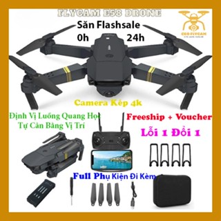 Flycam E58 Camera 4K Tiện Dụng Với Tích Hợp Wi-Fi, Điều Khiển Từ Xa, Quay Phim và Chụp Ảnh Full HD
