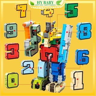 Đồ chơi lắp ráp robot biến hình từ các con số 0 - 9 cho bé phát triển tư duy sáng tạo