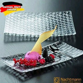 🇩🇪 đĩa hình chữ nhật pha lê nachtmann bossa nova/ highland 28cm - made in germany