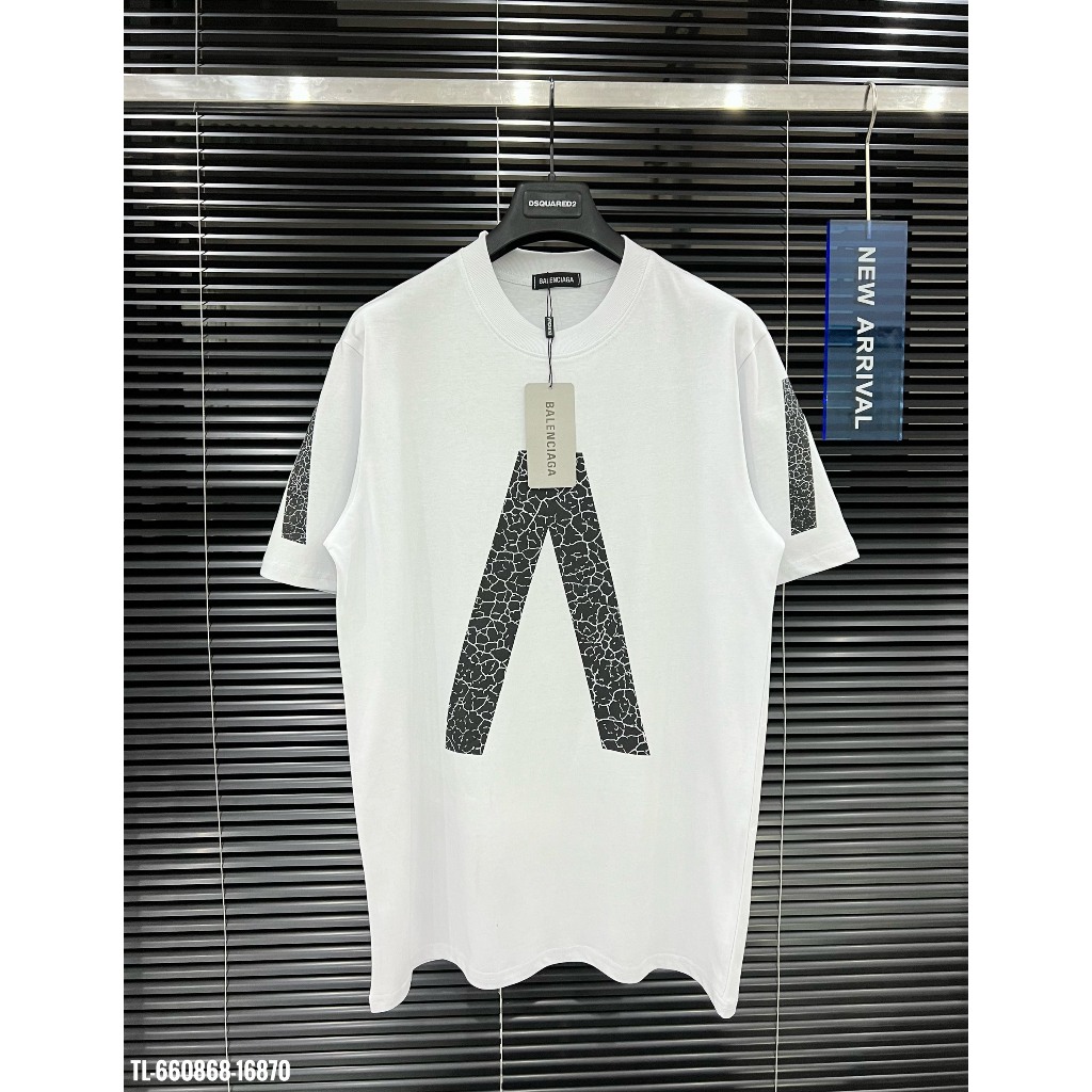 🔥Hot🔥Áo thun Balenciaga x Archive in chữ nứt thiết kế hot trend Nam nữ New 2024