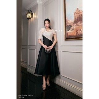 Đầm Dự Tiệc Nữ MY WAY Phối Voan Kết Hoa Sang Trọng 9MD21224