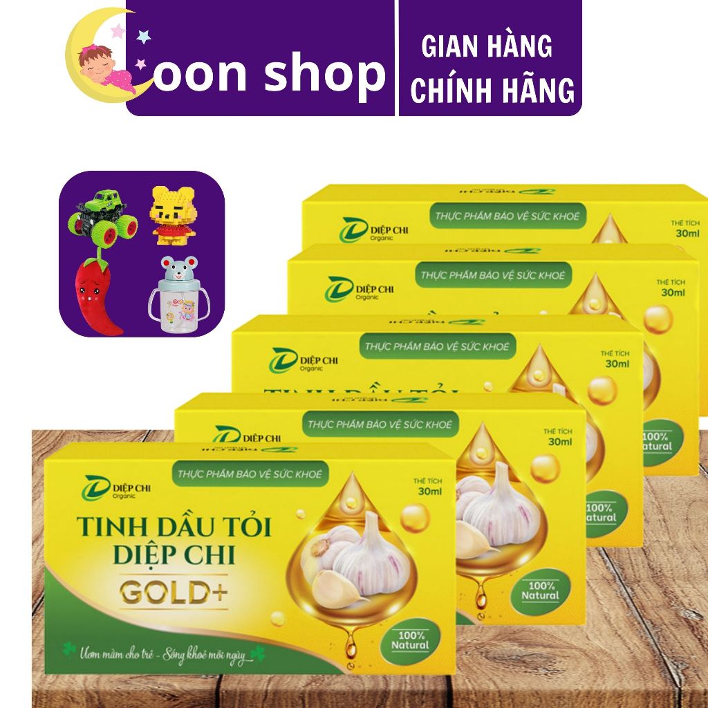 COMBO 5 Tinh Dầu Tỏi Diệp Chi Hỗ Trợ Giảm Ho Sổ mũi 30ml