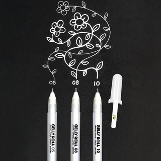 Bút trắng sakura gelly roll, marvy nhật bảnfull nét