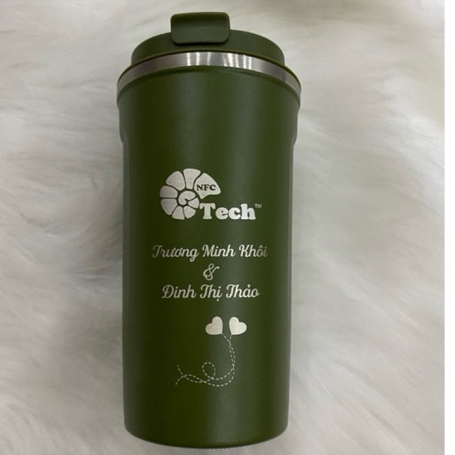 Ly giữ nhiệt 510ml inox 304 khắc tên - quà tặng văn phòng