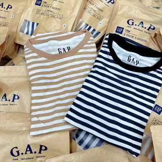 Sét 2 áo thun kẻ GAP xuất dư