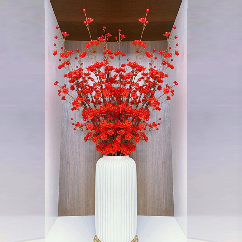 Set vật liệu tự làm 10 cành hoa anh đào trang trí nhà, hoa quà tặng, diy handmade S0130