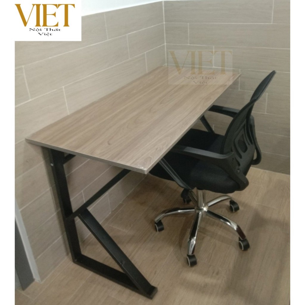 Bàn làm việc, bàn học chữ Z K U mặt gỗ MDF chân sắt sơn tĩnh điện | BigBuy360 - bigbuy360.vn