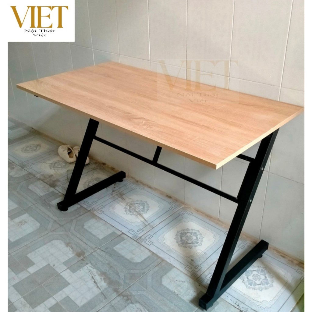 Bàn làm việc, bàn học chữ Z K U mặt gỗ MDF chân sắt sơn tĩnh điện | BigBuy360 - bigbuy360.vn