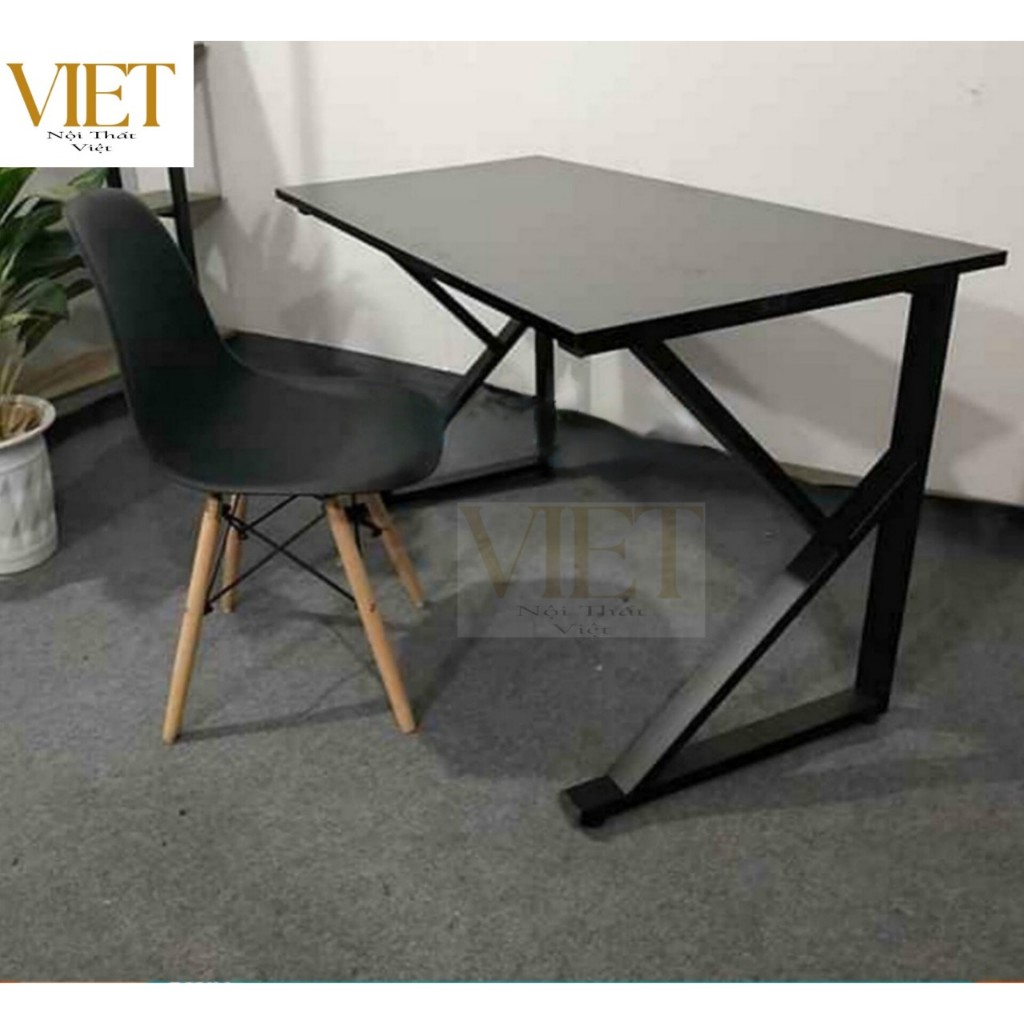 Bàn làm việc, bàn học chữ Z K U mặt gỗ MDF chân sắt sơn tĩnh điện | BigBuy360 - bigbuy360.vn