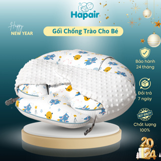Nệm gối chống trào sơ sinh Hapair có đai ôm cho bé, gối nằm cho con bú an toàn tuyệt đối - Bảo hành 12 tháng