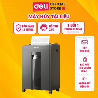 Máy hủy tài liệu deli et054 công suất lớn cao cấp máy hủy giấy tờ card cd cho doanh nghiệp văn phòng