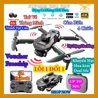 Flycam KS11 với Cảm Biến Tránh Va Trạm, Định Vị Luồng và Động Cơ Không Chổi Than Ổn Định Vượt Trội