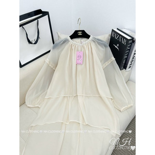 Váy bầu, váy suông thiết kế, voan tơ tầng