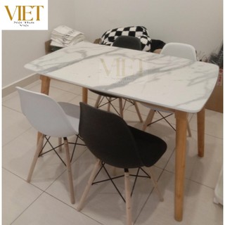Bàn ghế ăn eames/ bộ bàn ăn 4 ghế