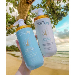 Bộ đôi dầu gội xả Voudioty keratin X9 Biotin & colagen 500ml