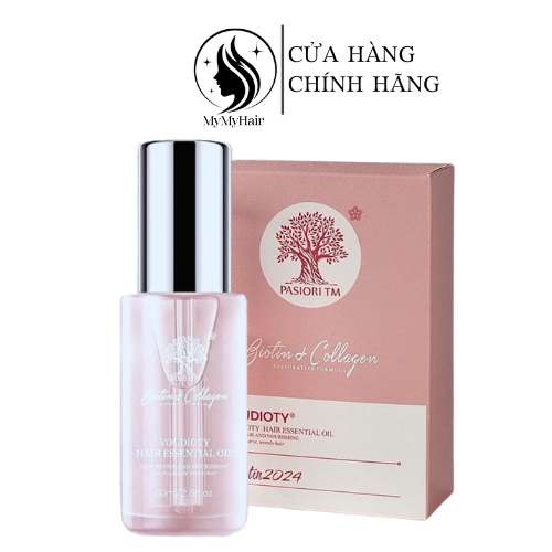 Tinh dầu dưỡng tóc uốn xoăn Biotin Collagen tinh chất hoa hồng Pháp giúp tóc chắc khỏe, bóng mượt