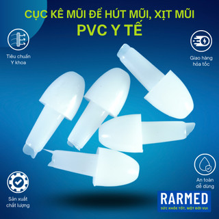 Cục kê hút mũi, đệm rửa mũi đặt vào bơm tiêm để hút, thiết bị hút mũi xịt đờm