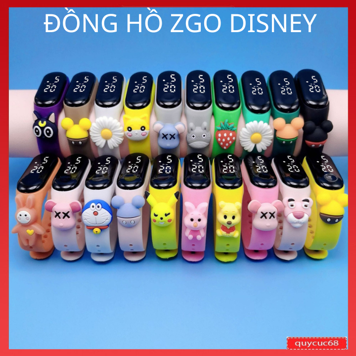 Đồng Hồ Điện Tử Led ZGO DISNEY  Cute sử dụng cho cả trẻ em và người lớn hàng đẹp