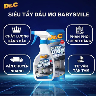 Tẩy dầu mỡ dr.c - tẩy dầu mỡ nồi chảo, tẩy bếp gas, tẩy lưới hút mùi...500ml