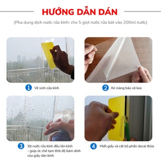 [90cmx1m DECAL DÁN KÍNH HÌNH CHIẾC LÁ