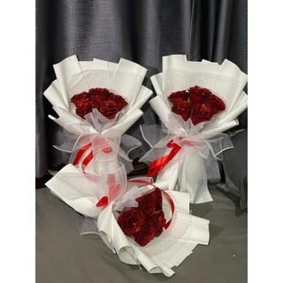 Hoa nhũ 5 bông gói giấy shop hàn