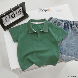 Áo phông polo basic Beemo FASHION cho bé