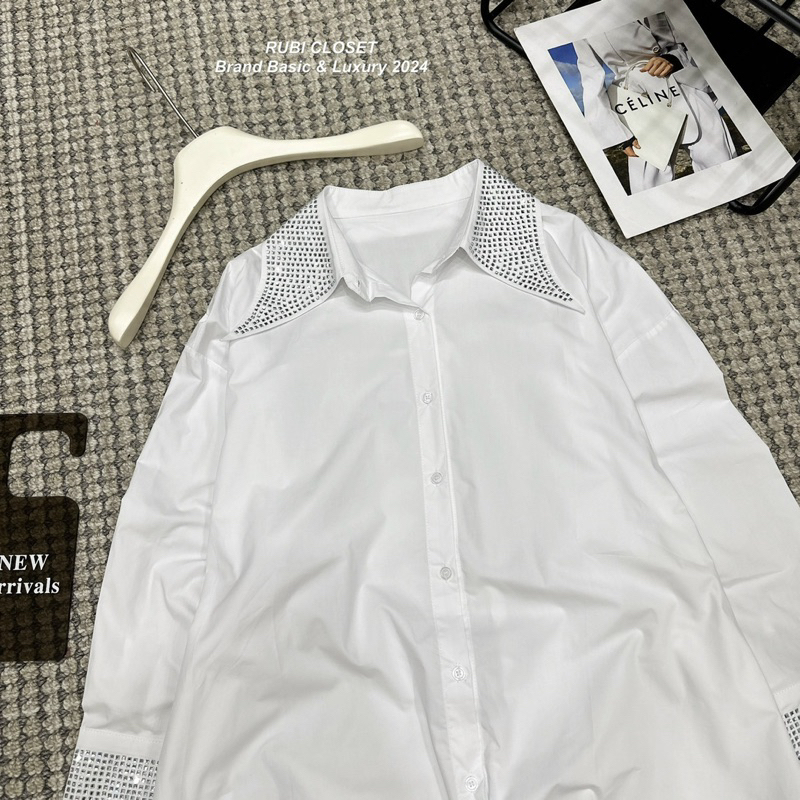 Áo sơ mi đính đá