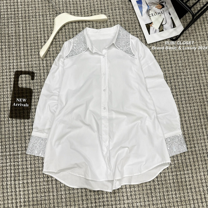 Áo sơ mi đính đá