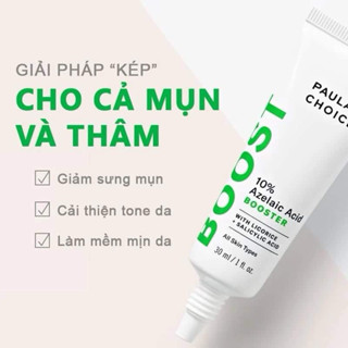 ( Sẵn hàng- date 1.27)Gel Giảm Mụn, Giảm Sưng Tấy Mụn, Sáng Da Paula's Choice 10% Azelaic Acid Booster 30ml