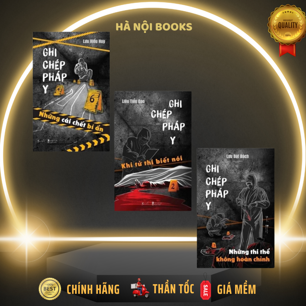 Sách - Combo: Ghi Chép Pháp Y (Tập 1+2+3) - AZVietNam