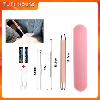 (Tặng kèm pin) - Sét 3 Món Dụng Cụ Lấy Ráy Tai, Vệ Sinh Tai Có Đèn Cho Bé & Người Lớn Cao Cấp - An Toàn Gia Đình
