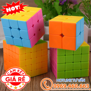 ✅ [Chính Hãng - Siêu Trơn] Rubik 2x2 3x3 4x4 5x5 6x6 7x7 Promotion Stickerless Cube | The Gioi Rubik