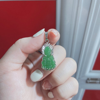 Mặt dây chuyền mặt phật bạc đính đá cao cấp 💎ảnh thật
